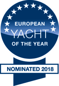 European Yacht of the Year Nominated 2018 badge