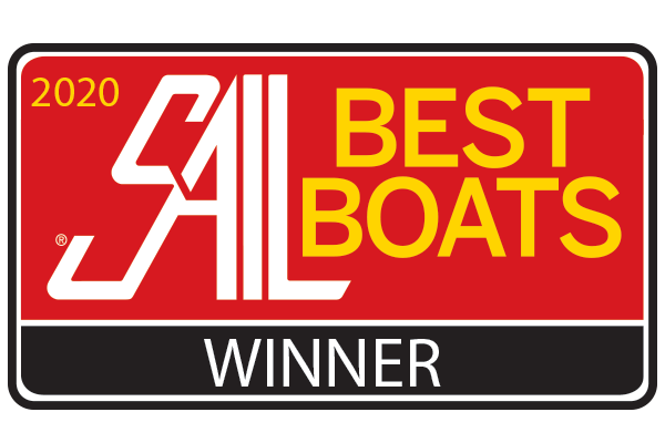 SAIL Magazine's 2020 Best Boat winner badge