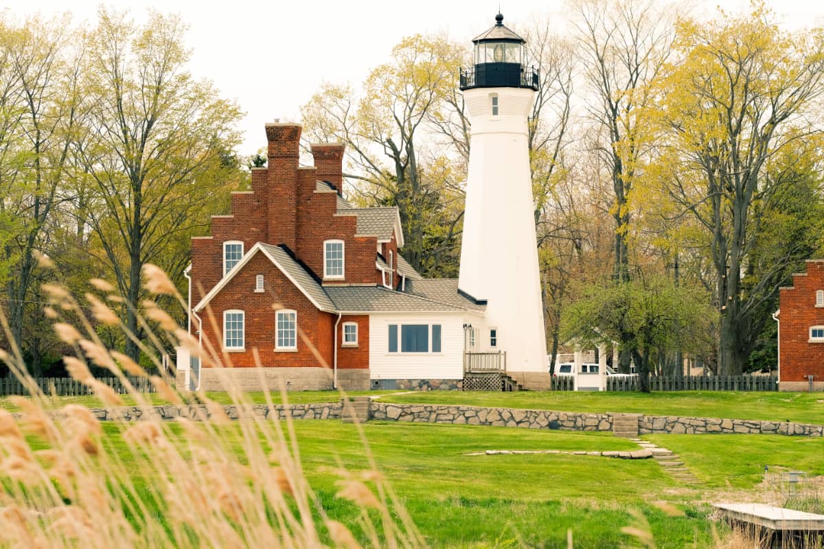 Port Sanilac lighthouse and building