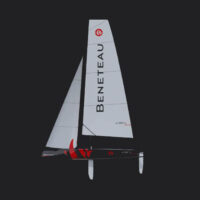 side view illustration of Beneteau First 14 sailboat