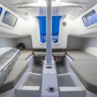 interior showing out a Beneteau First 24 sailboat