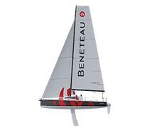 side illustration of a Beneteau First 24 sailboat
