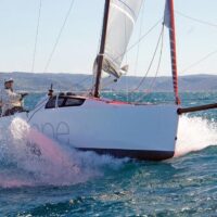 Beneteau First 24 SE in rough waves