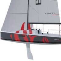 Beneteau First 27 3d illustration side view