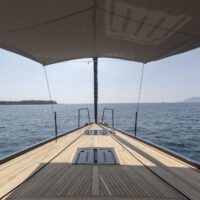 Beneteau First Yacht 53 view from the helm
