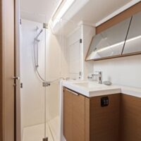 Beneteau First Yacht 53 lavatory shower and sink