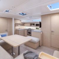 Beneteau Oceanis 40.1 galley and dining table