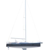 Beneteau Oceanis 46.1 full boat with mast illustration
