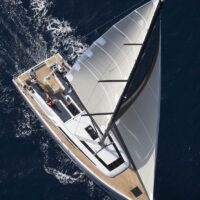 Beneteau Oceanis 51.1 top view sailing