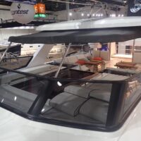 Beneteau Oceanis Yacht 62 deck at a boat show