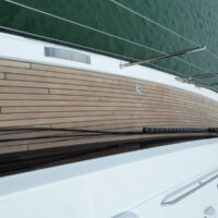 Beneteau Oceanis Yacht 62 side deck with railing