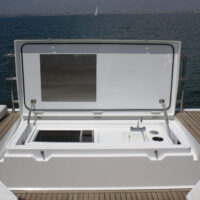 Beneteau Oceanis Yacht 62 deck compartment