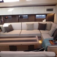 Beneteau Oceanis Yacht 62 saloon couches