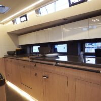 Beneteau Oceanis Yacht 62 galley cabinets and counter