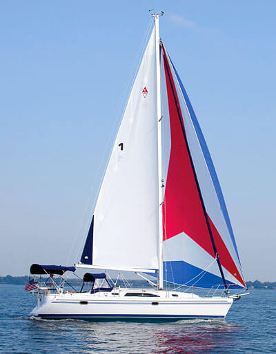 Catalina Yachts 355 with full sail