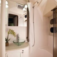 Catalina Yachts 385 head with sink and shower