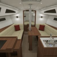J Boats J/112e saloon with couches