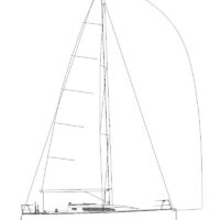 J Boats J/112e technical drawing side view