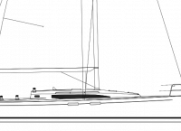 J Boats J/122e technical drawing of hull