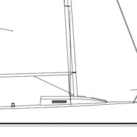 technical drawing of side view of a J Boats J/80