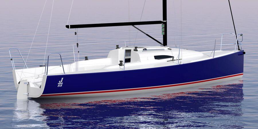 J Boats J/88 3D rendering