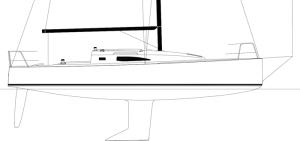 J Boats J/99 technical drawing of hull