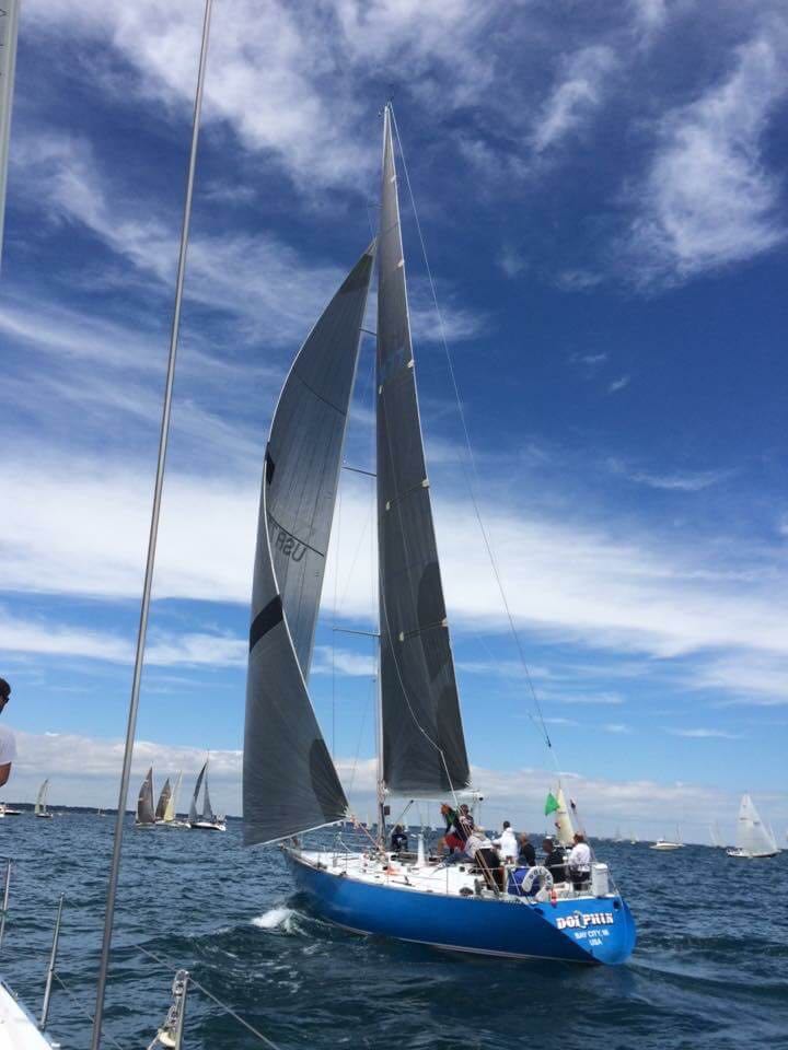 1973 Mull 54 during sailboat race in open water