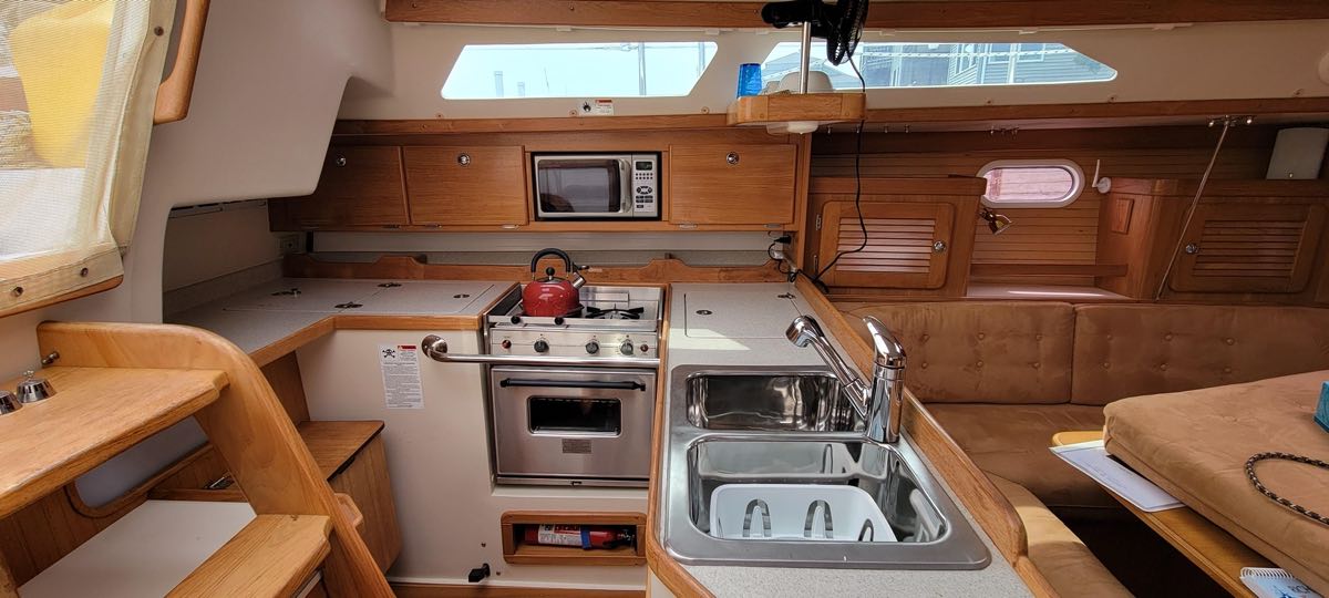 2006 Catalina 36 MK II galley sink and stove
