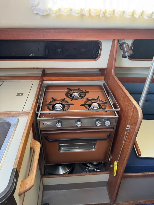 1980 C&C 32 sail boat gallery with stove top