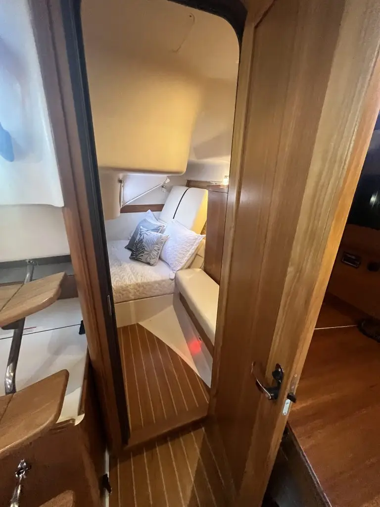 Catalina 386 sailboat interior small stateroom