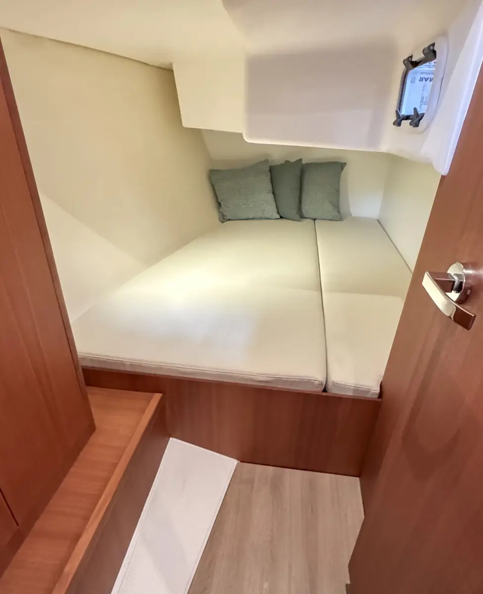 Cabin area of a J-Boat J-36 sailboat.